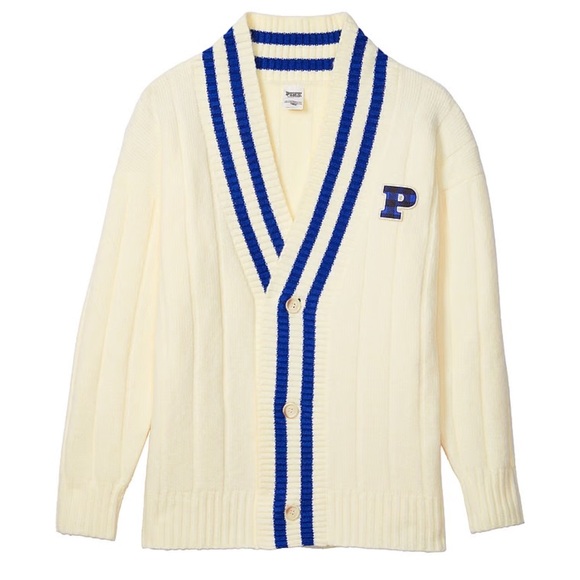 PINK Varsity Knit Cardigan - Picture 4 of 8